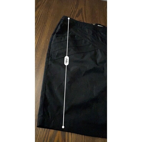 TULLE Women’s Pencil Skirt Small Casual Office Solid Black Back Zip Classic - Picture 10 of 12